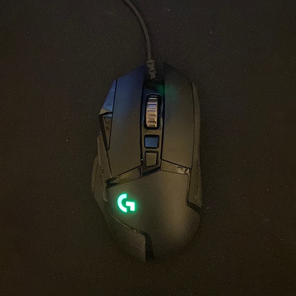 Black(LED lights you can change on the inside) G502 Hero Logitech mouse. - Picture 1 of 6